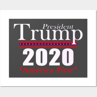 Donald Trump For President 2020 America First Patriot Posters and Art